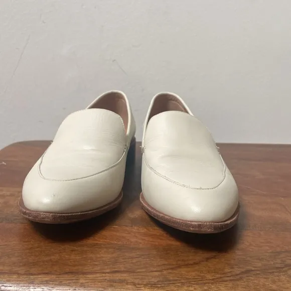 Madewell Cream Loafers Flats Elegant Pointed Toe