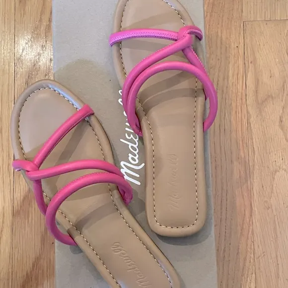 MADEWELL The Amel Slide Sandal in Rasberry - Women’s Size 7 &amp; 8 - New In Box