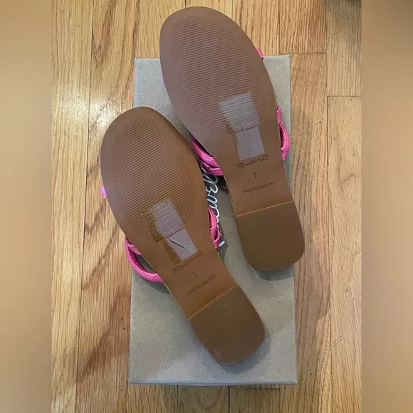 MADEWELL The Amel Slide Sandal in Rasberry - Women’s Size 7 &amp; 8 - New In Box