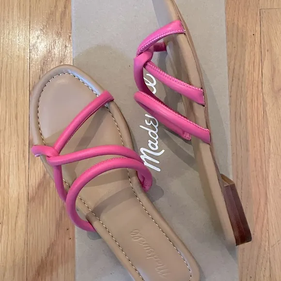 MADEWELL The Amel Slide Sandal in Rasberry - Women’s Size 7 &amp; 8 - New In Box