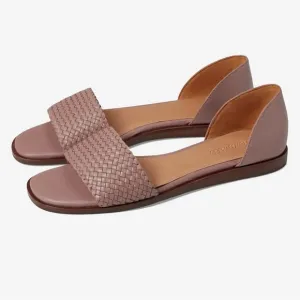 Madewell The Nelda d'Orsay Flat: Woven Edition Pink Sandals