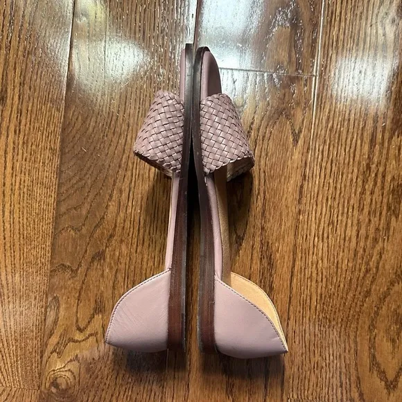 Madewell The Nelda d'Orsay Flat: Woven Edition Pink Sandals