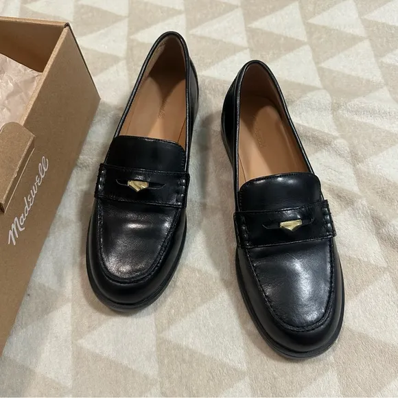 Madewell true black The Grayson Penny Loafer