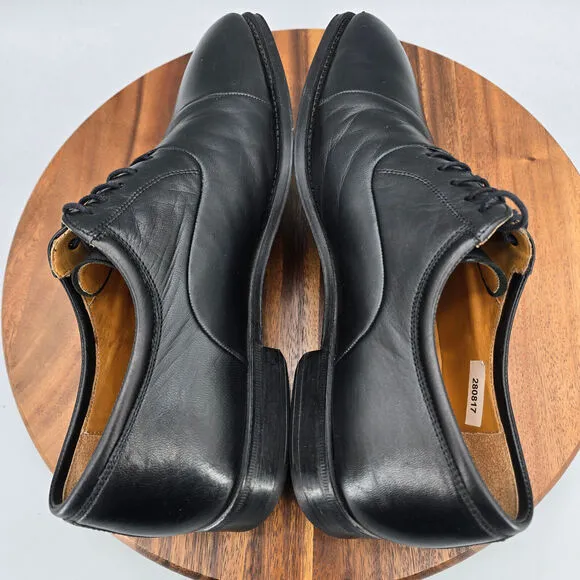 Magnanni Federico Oxfords Men's 8 D Black Leather Cap Toe Lace Up Dress Shoes