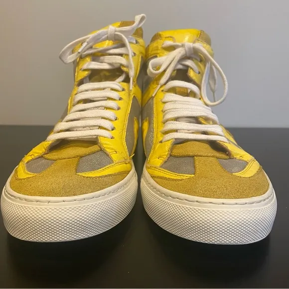 Maison Margiela MM6 Yellow High-Top Sneakers size 39