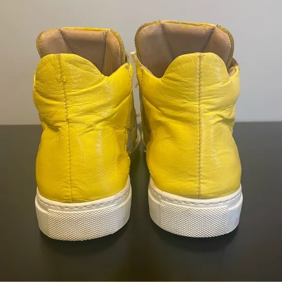 Maison Margiela MM6 Yellow High-Top Sneakers size 39