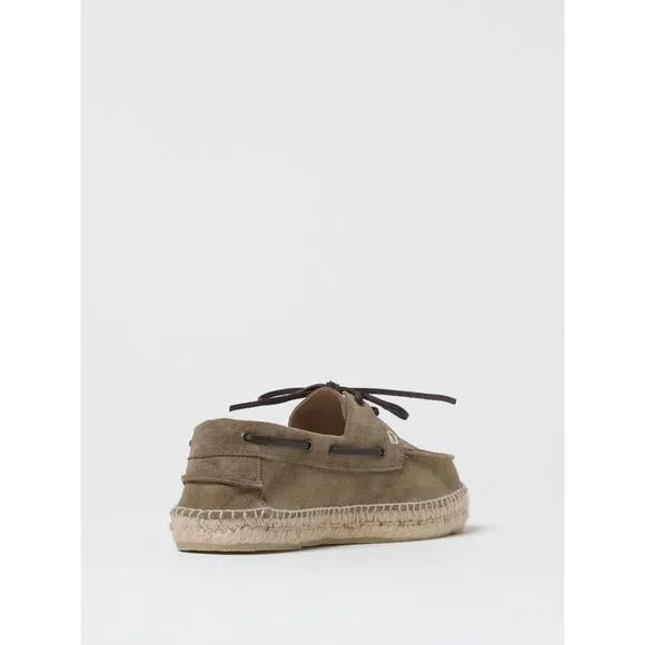 Manebi Espadrilles Boat Shoe Suede Casual Men Beige Espadrilles