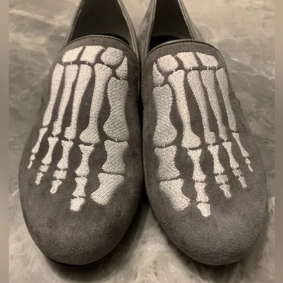 Mara &amp; Mine Gray Skeleton Loafers