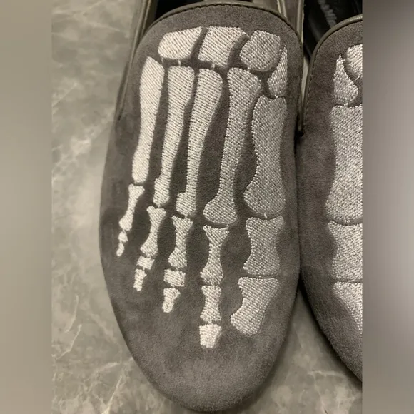 Mara &amp; Mine Gray Skeleton Loafers
