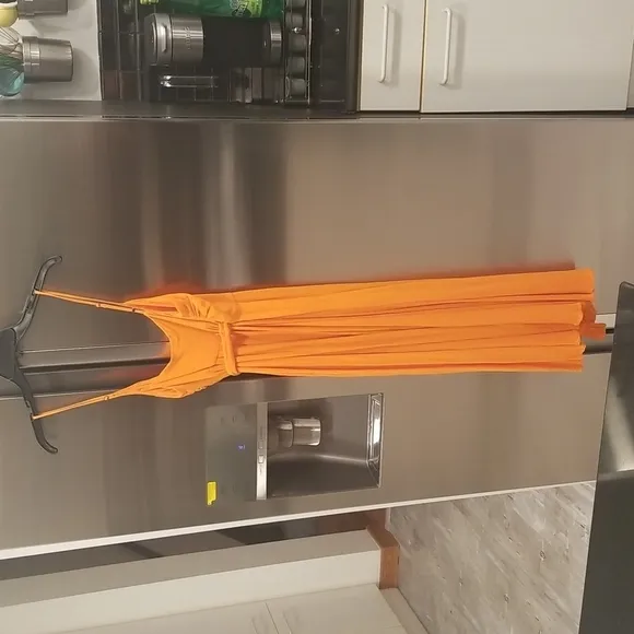💕MARA HOFFMAN SWIM💕 Alma Sleeveless Wrap Front Maxi Dress ~ Orange Small S
