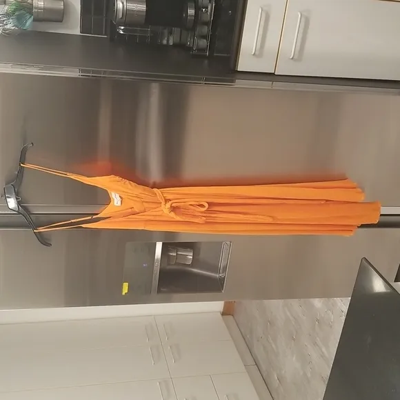 💕MARA HOFFMAN SWIM💕 Alma Sleeveless Wrap Front Maxi Dress ~ Orange Small S