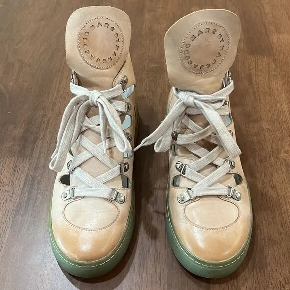 MARC By Marc Jacobs Gorgeous Mottled Lace Up High Top Leather Sneakers 6.5