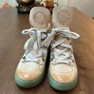 MARC By Marc Jacobs Gorgeous Mottled Lace Up High Top Leather Sneakers 6.5