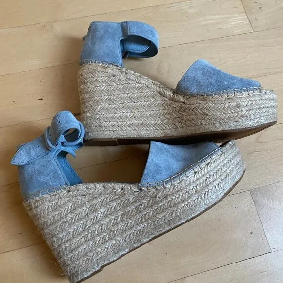 Marc Fisher espadrilles &quot;alida&quot; Blue NEW sz 10