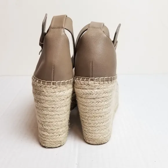 MARC FISHER Suede Wedge Espadrilles