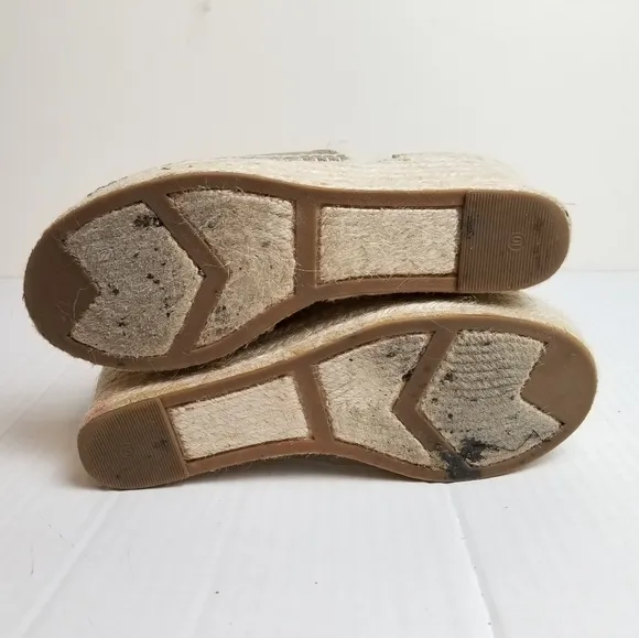 MARC FISHER Suede Wedge Espadrilles
