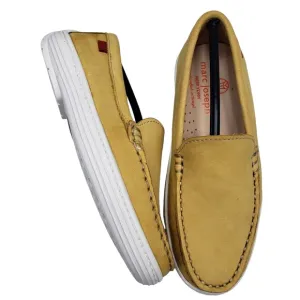 Marc Joseph | NIB Broadway Powder Yellow Preppy Classic Leather Loafers Boy 12.5
