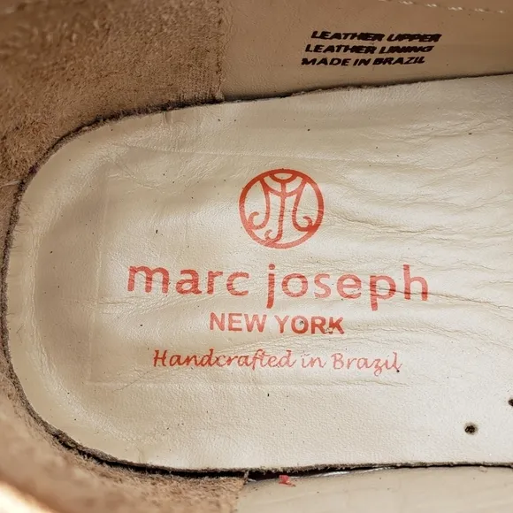 Marc Joseph | NIB Broadway Rose Metallic Preppy Classic Leather Loafers Girl's 4