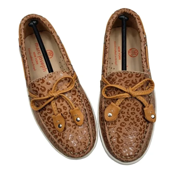 Marc Joseph | NIB Cypress Hill Leopard Nobuck Leather Chic Loafers Girl's 10.5