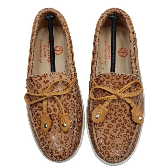 Marc Joseph | NIB Cypress Hill Leopard Nobuck Leather Chic Loafers Girl's 10.5