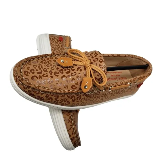 Marc Joseph | NIB Cypress Hill Leopard Nobuck Leather Chic Loafers Girl's 13.5