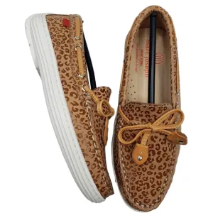 Marc Joseph | NIB Cypress Hill Leopard Nobuck Leather Chic Loafers Girl's 13.5
