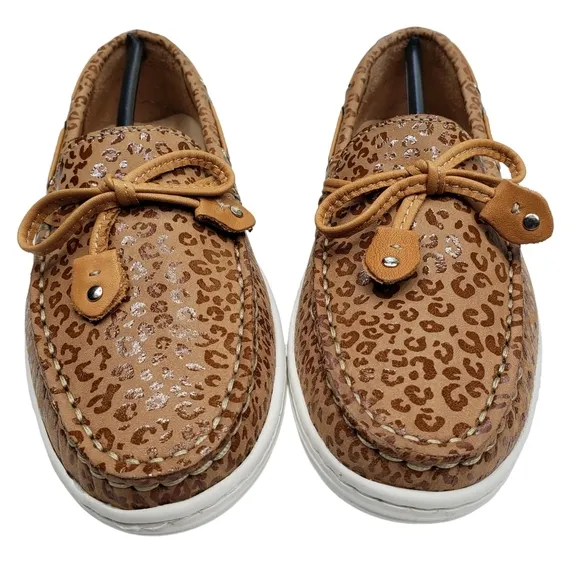 Marc Joseph | NIB Cypress Hill Leopard Nobuck Leather Chic Loafers Girl's 13.5
