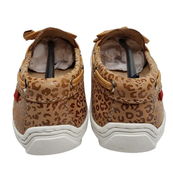 Marc Joseph | NIB Cypress Hill Leopard Nobuck Leather Chic Loafers Girl's 13.5