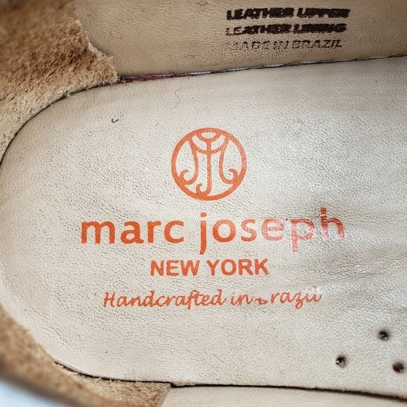 Marc Joseph | NIB Cypress Hill Metallic Silver Leather Preppy Loafers Girl's 1