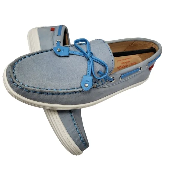 Marc Joseph | NIB Cypress Hill Powder Blue Classic Chic Leather Loafers Girl's 4