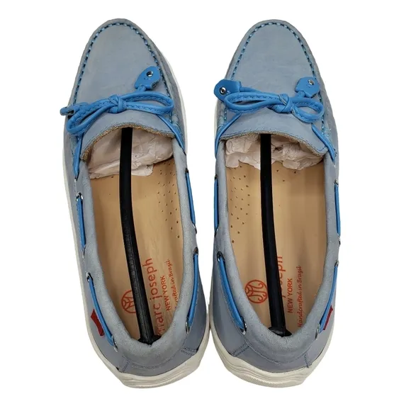 Marc Joseph | NIB Cypress Hill Powder Blue Classic Chic Leather Loafers Girl's 4