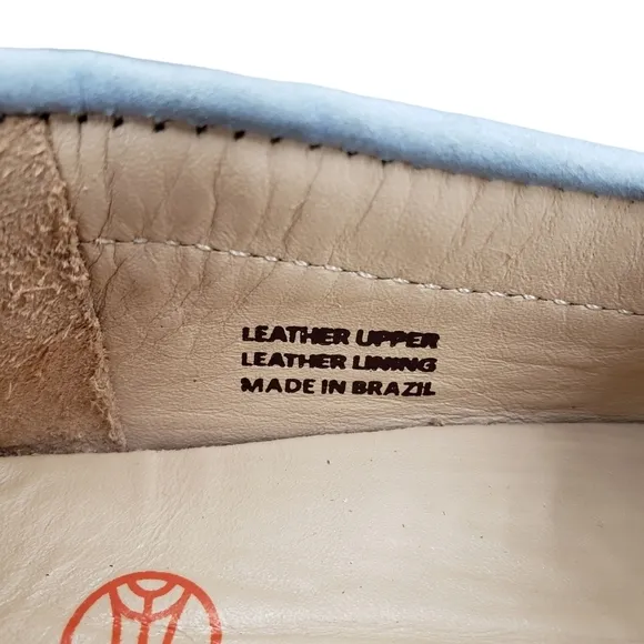 Marc Joseph | NIB Cypress Hill Powder Blue Classic Chic Leather Loafers Girl's 4
