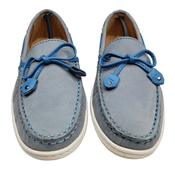 Marc Joseph | NIB Cypress Hill Powder Blue Classic Chic Leather Loafers Girl's 4