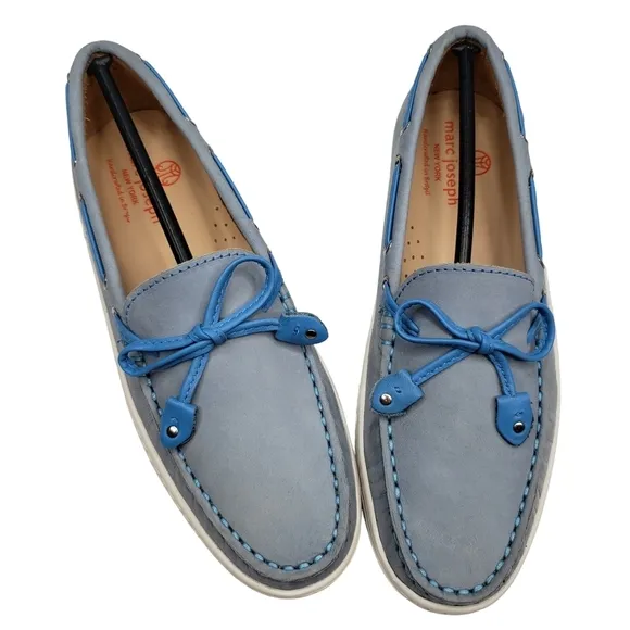 Marc Joseph | NIB Cypress Hill Powder Blue Classic Leather Loafers Girl's 4.5