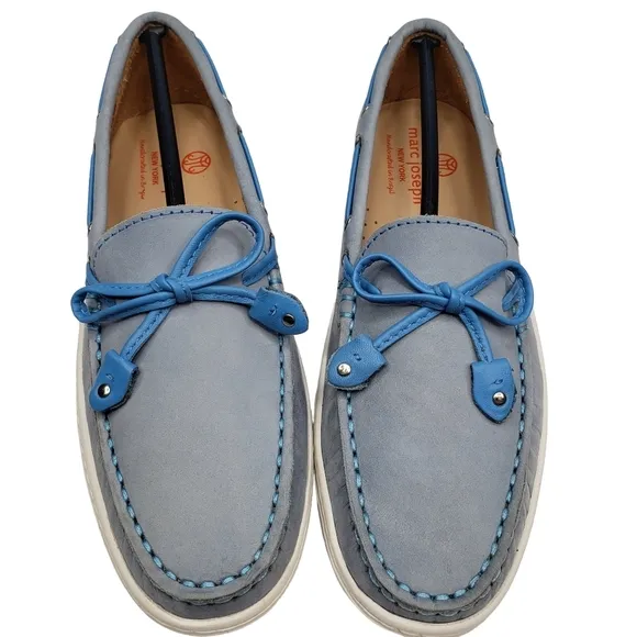 Marc Joseph | NIB Cypress Hill Powder Blue Classic Leather Loafers Girl's 4.5
