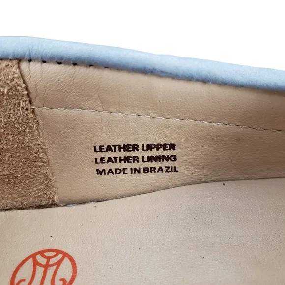 Marc Joseph | NIB Cypress Hill Powder Blue Classic Leather Loafers Girl's 4.5