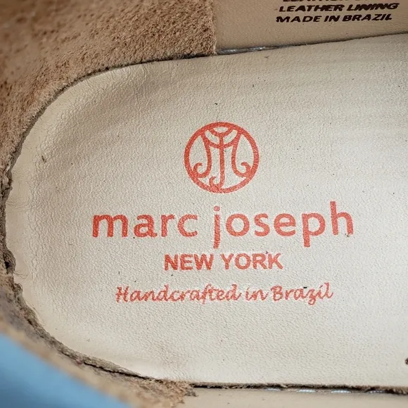 Marc Joseph | NIB Cypress Hill Powder Blue Classic Leather Loafers Girl's 4.5