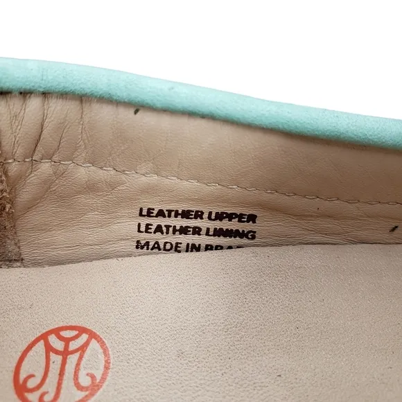 Marc Joseph | NIB Cypress Hill Powder Green Leather Chic Loafers Girl's 1.5