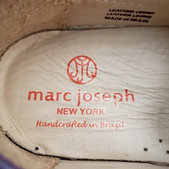 Marc Joseph | NIB Cypress Hill Purple Glimmer Leather Glam Loafers Girl's 2.5