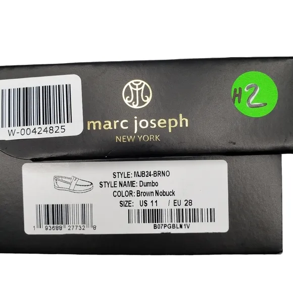 Marc Joseph | NIB Dumbo Brown Nobuck Preppy Classic Leather Loafers Boy's 11