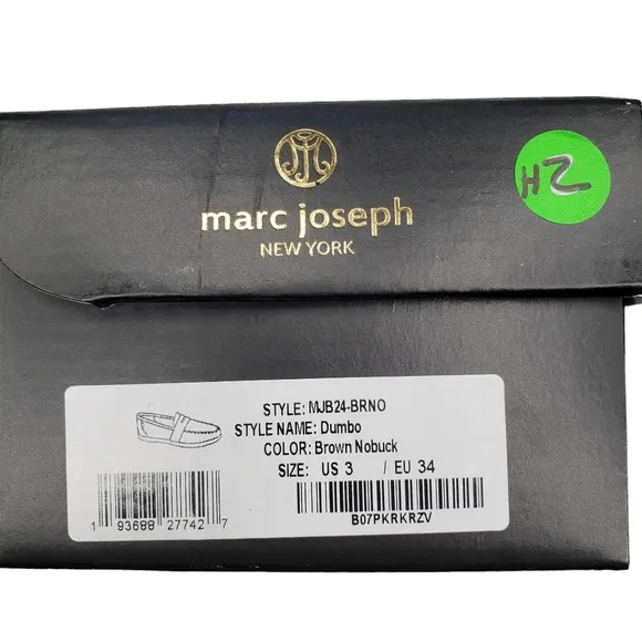 Marc Joseph | NIB Dumbo Brown Nobuck Preppy Classic Leather Loafers Boy's 3
