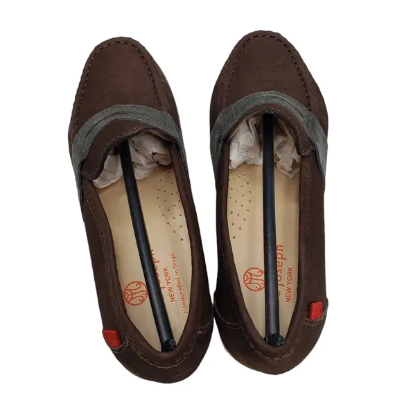 Marc Joseph | NIB Dumbo Brown Nobuck Preppy Classic Leather Loafers Boy's 3