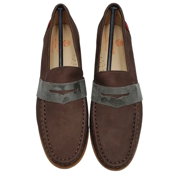 Marc Joseph | NIB Dumbo Brown Nobuck Preppy Classic Leather Loafers Boy's 5.5