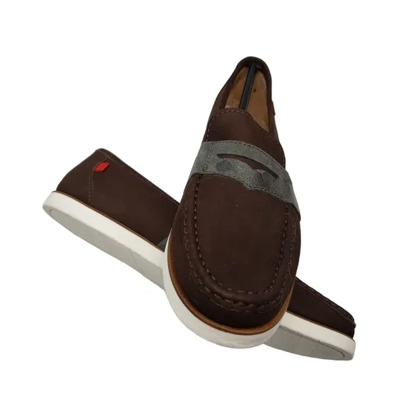 Marc Joseph | NIB Dumbo Brown Nobuck Preppy Classic Leather Loafers Boy's 5.5