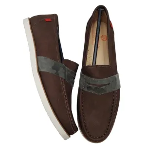 Marc Joseph | NIB Dumbo Brown Nobuck Preppy Classic Leather Loafers Boy's 5.5
