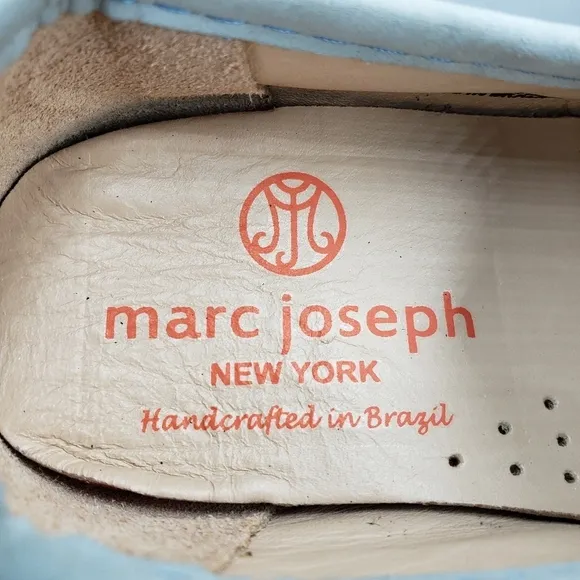 Marc Joseph | NIB Dumbo Light Grey Nobuck Classic Preppy Leather Loafers 11.5