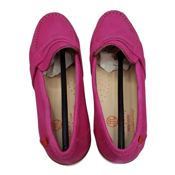 Marc Joseph | NIB Dumbo Pink Nobuck Classic Preppy Leather Loafers Girl's 3