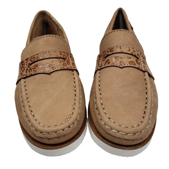 Marc Joseph | NIB Dumbo Porcelain Nobuck Classic Preppy Leather Loafers Girl 13