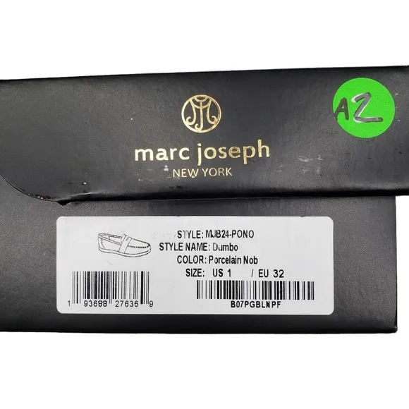 Marc Joseph | NIB Dumbo Porcelain Nobuck Classic Preppy Leather Loafers Girl's 1
