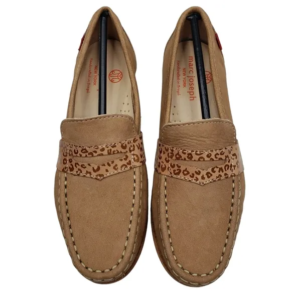 Marc Joseph | NIB Dumbo Porcelain Nobuck Classic Preppy Leather Loafers Girl's 1